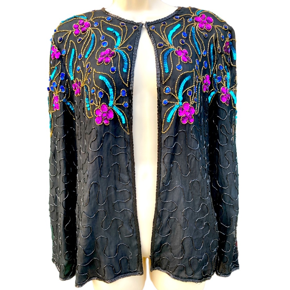 Vintage JMD Silk & Sequins jacket
